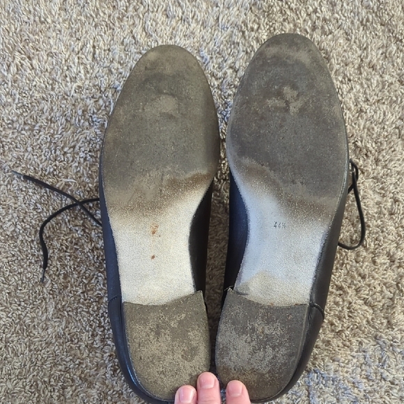 Men's Black Leather Shoes - Picture 6 of 7